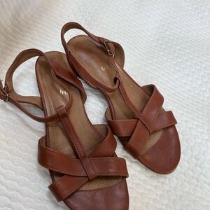 Handmade in Poland Women's Brown Leather Sandals by MIUMMASH